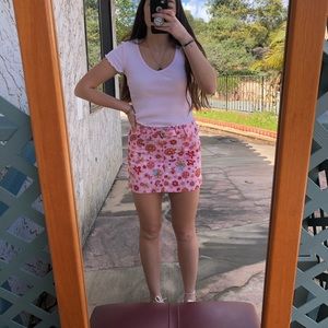 Dolce and Gabbana pink mini skirt
